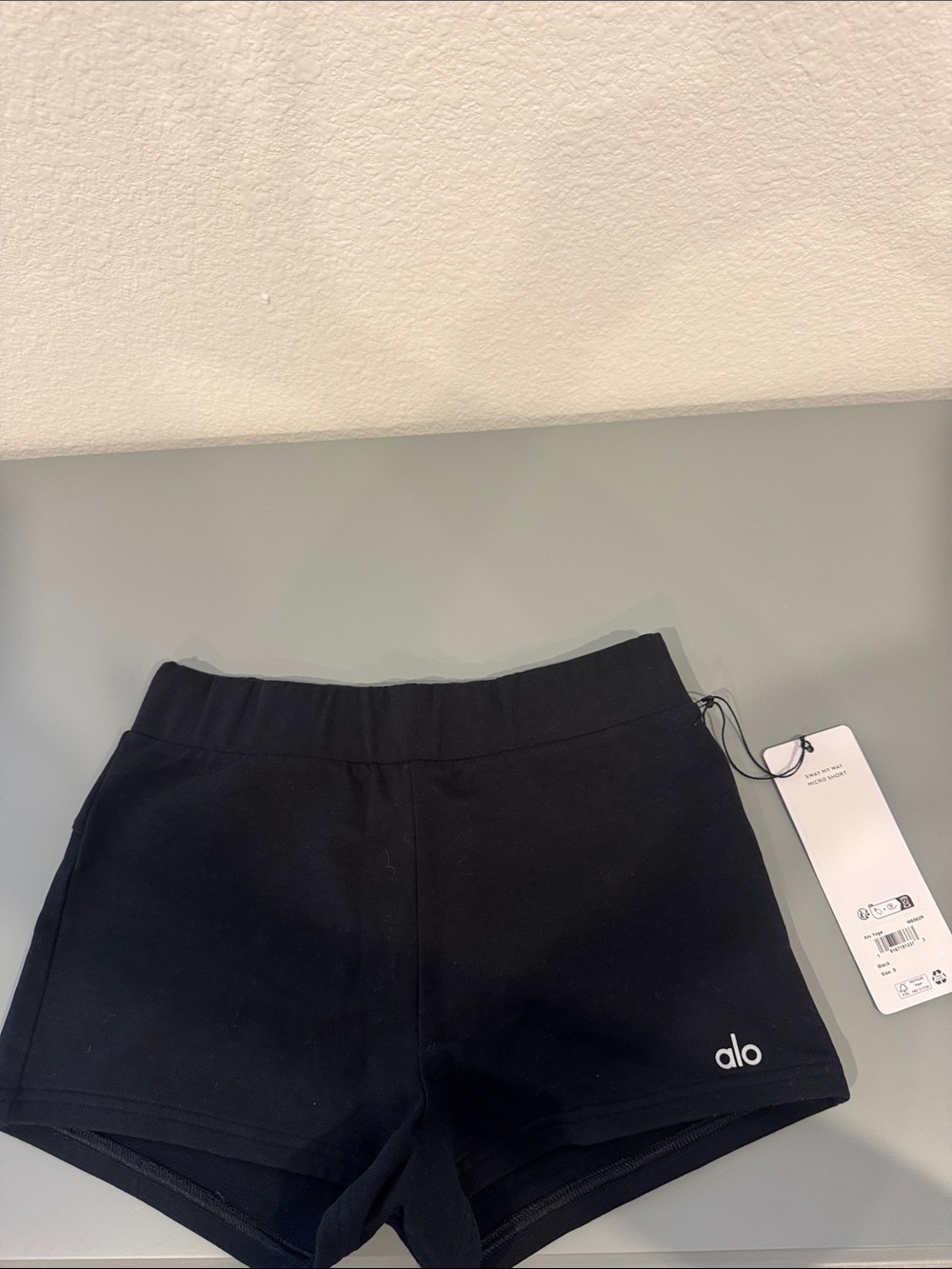ALO Yoga Black High-Rise Athletic Shorts